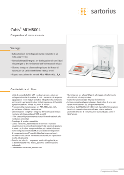 Cubis® MCM5004 Comparatore di massa manuale