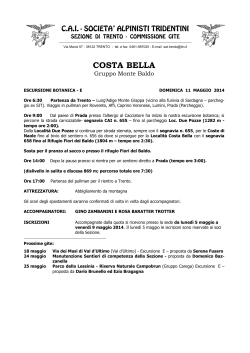 COSTA BELLA - SAT Trento