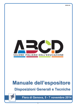 Disposizioni Generali e Tecniche