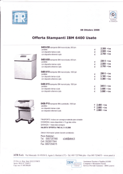 Offerta Stampanti IBM 6400 Usate