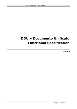 DDU Functional Specification