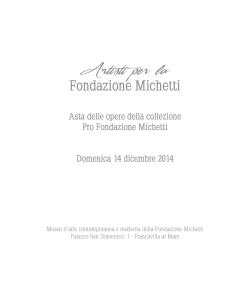 Catalogo Opere - Fondazione Michetti