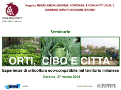 ORTI URBANI ECO-COMPATIBILI