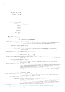 Curriculum vitae Dessi Tiziana - Università degli studi di Cagliari.