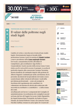Il valzer delle poltrone negli studi legali