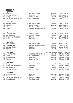 Calendario Lega Open 2014-2015