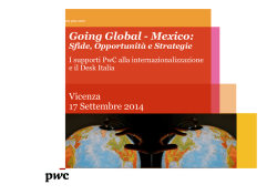 Going Global - Mexico: Sfide, Opportunit&agrave; e Strategie