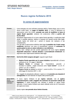 Guida nuovo regime 2015
