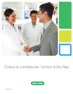 Codice di condotta per i fornitori di Bio‑Rad