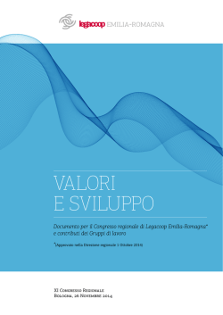 Documento congressuale - Legacoop Emilia Romagna