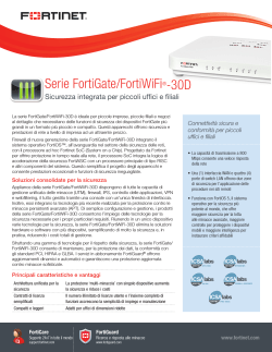 Serie FortiGate/FortiWiFi®-30D