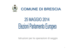 Istruzioni scrutatori elezioni europee