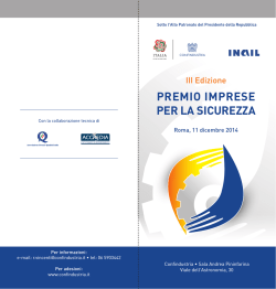 Imprese per la Sicurezza 2014