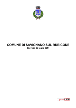Il Sole 24 Ore - Comune di Savignano sul Rubicone