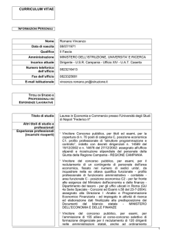 Dott. Vincenzo Romano - Centro servizi amministrativi di Caserta