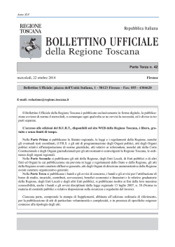 N. 42 parte III - Regione Toscana