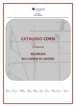 CATALOGO CORSI - Cesvip Emilia Romagna