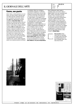 Curare, non guarire, di Micaela Deiana, Il Giornale dell