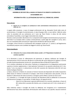 Informativa assemblea