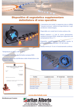 Dispositivo di segnaletica supplementare delimitatore di