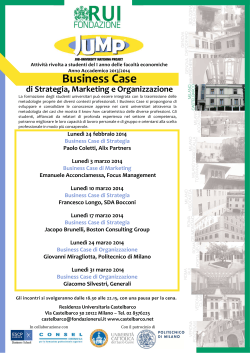 Business Case Castelbarco 2014