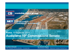 Documento depositato dalla Medcenter Container Terminal S.p.A.