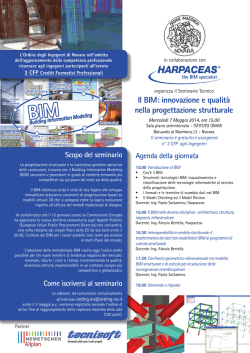Il BIM: innovazione e qualit&agrave; nella progettazione strutturale