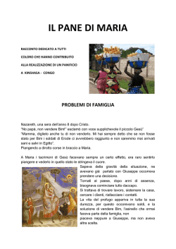 IL PANE DI MARIA - Caritas Antoniana