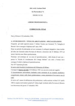 curriculum arch. Luciano Dotti