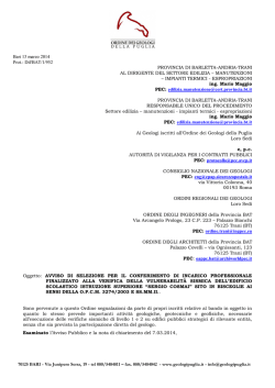 Diffida - Ordine dei Geologi Regione Emilia