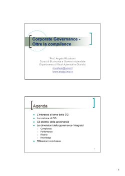 Corporate governance-oltre la compliance