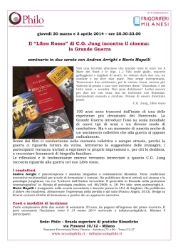 Il &ldquo;Libro Rosso&rdquo; di C.G. Jung incontra il cinema: la Grande