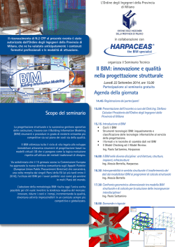 Il BIM: innovazione e qualit&agrave; nella progettazione strutturale