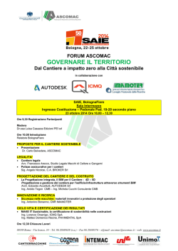 GOVERNARE IL TERRITORIO