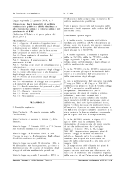 3a Territorio e urbanistica l.r. 5/2014 1 Legge regionale 22 gennaio