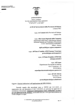 Indicazioni - Comune di Montecorvino Pugliano