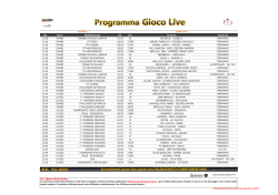 PROGRAMMA GIOCO LIVE