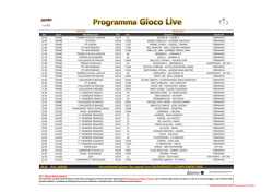 PROGRAMMA GIOCO LIVE