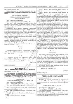 Decreto 29 settembre 2014