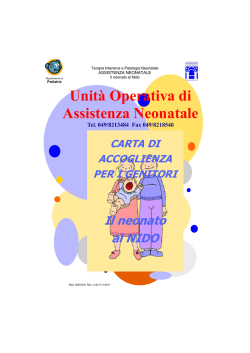 il neonato al nido - Azienda Ospedaliera di Padova