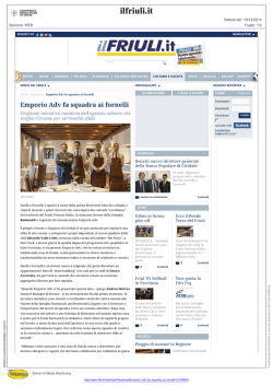 Il Friuli - Emporio Adv fa squadra ai fornelli