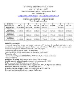 tel. 080.801212 - RESIDENCE ATLANTIDE