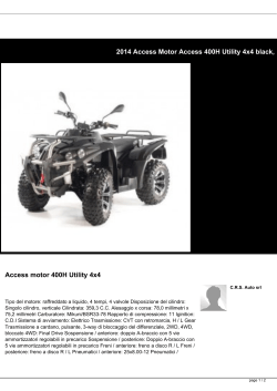 Access motor 400H Utility 4x4