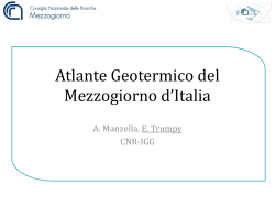 Atlante Geotermico - Geotermia