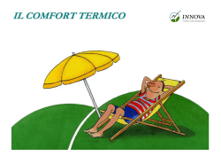 IL COMFORT TERMICO