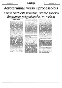 Aeroterminal, verso il processo bis