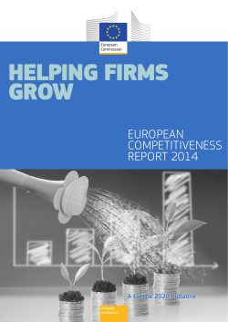 european competitiveness report 2014 helping firms grow