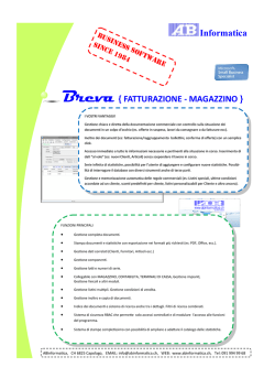 Informatica Breva { FATTURAZIONE - MAGAZZINO }