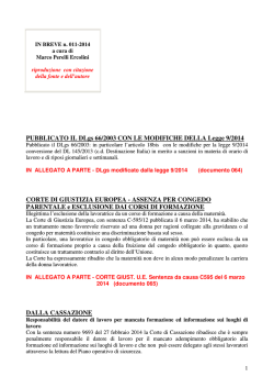 in breve 011_2014 - PERELLIERCOLINI.it