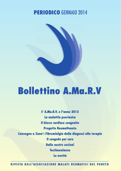 Rivista Gennaio 2014 - Associazione Malati Reumatici del Veneto